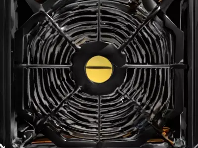 Modular Industrial Cooling System Low-poly 3D model