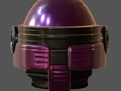 Gas mask helmet 3d model scifi Low-poly  Low-poly 3D model 235