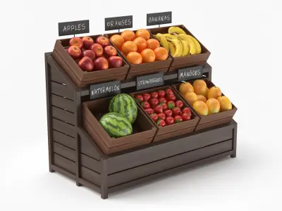  Supermarket Grocery Display Collection 