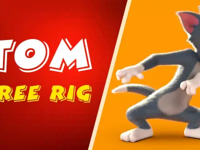 Tom Free Rigged  Free High-poly 3D model  Texture