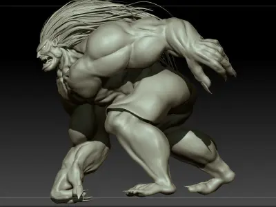 Blanka Street Fighters 3D model