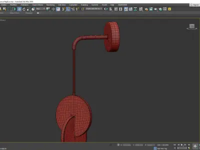 LEE BROOM WOOD WALL Low-poly 3D model