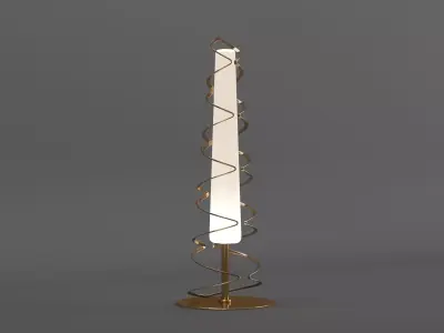 Floor Helix Lamp Low-poly 3D model