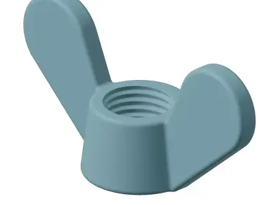 Plastic Wing Nut Toy 3D model