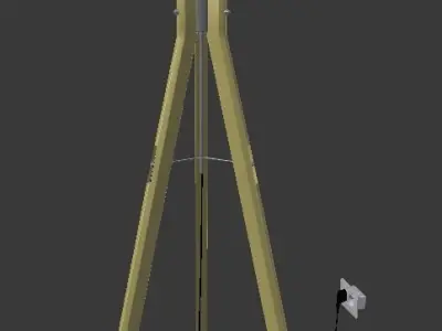 Floor Lamp Loft Industrial 3D model