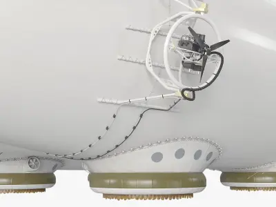  Airship Main Body without Cabin Gray 