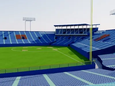 Meiji Jingu Stadium - Tokyo Japan 3D model