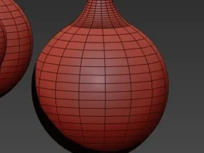 Suspension Blanche Chambre 3D model