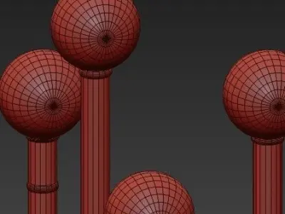 Meurice Rectangle Chandelier 3D model
