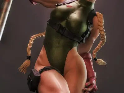 Cammy - Street Fighter 2 - STL 3D print model 3D print model