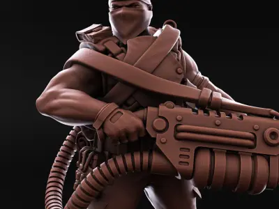 Jungle Fighters - Command Squad of the Imperial Force 3D print model