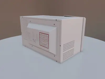 PBR Microwave Oven Low-poly 3D model