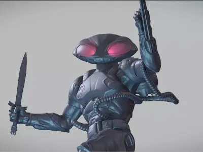 BLACK MANTA inspirited model 3D print model