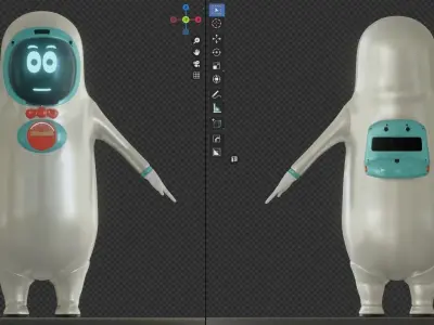Mr Peanut The Assistance Robot 3D model