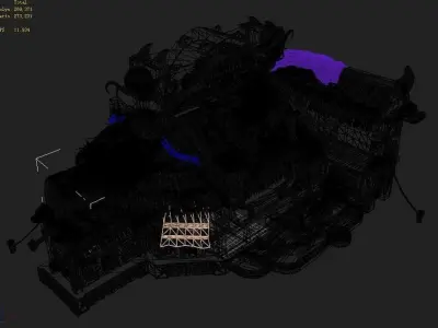 Game Gang Building - Advanced Warehouse 3D model