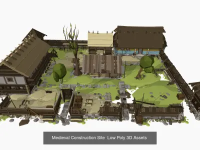 Medieval times here its all about hay wood and clay 3D Model Pack
