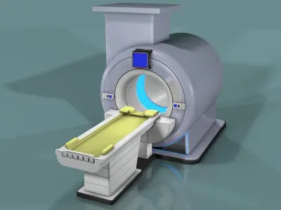 CT Scanner Machine  Low-poly 3D model