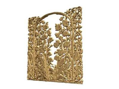 decor set wall panel ornament mural CNC 04 3D print  3D print model purchase