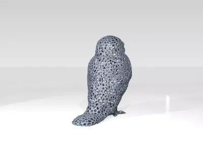 Owl Voronoi 3D model