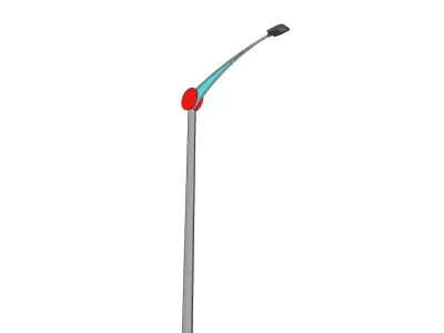 Lamp Post - Light Pole - Light Post - Street Light 14 3D model