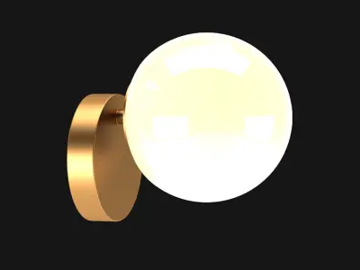 Contemporary foyer wall lighting 3D model