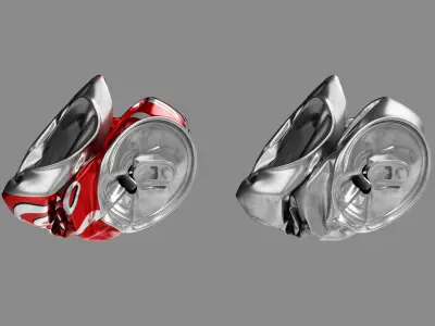 Crushed Soda Can 06 3D model