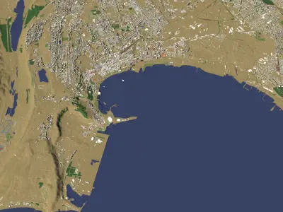 Baku Azerbaijan - city and urban 3D model