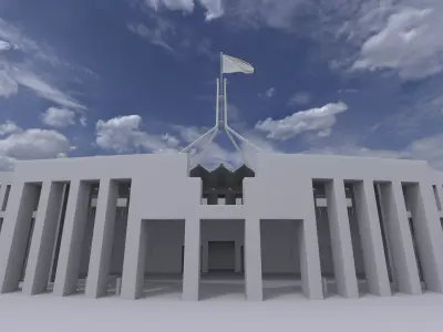 Australian Parliament House Exterior  3D model