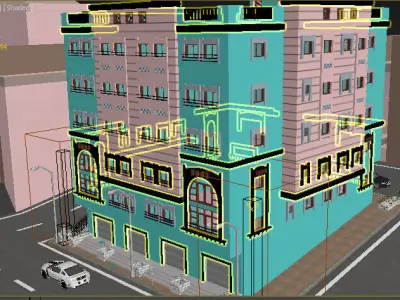 Residential Building 3D model