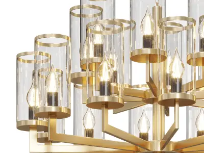 Kelly Wearstler LIAISON TWO TIER Chandelier 18 by lalume 3D model