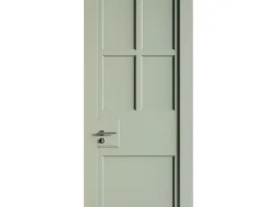 Modern entrance door 38 3D model
