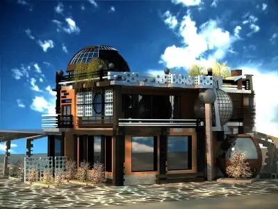 Villa at the mountain  3D model