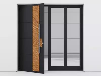 Aluminium door 194 3D model