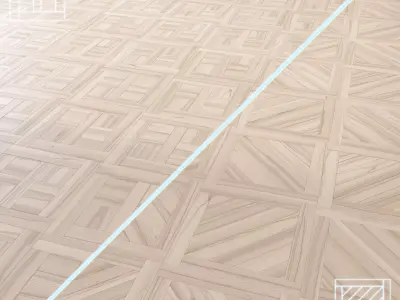 Parquet - Laminate - Wooden floor 2 in 1 Low-poly 3D model 205
