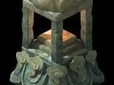 Game Model - Kashayana Buddha Forest Stone Lamp 01 3D model