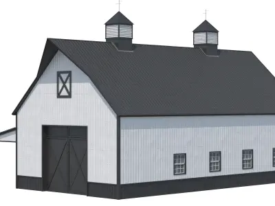 Industrial Building 10 Low-poly 3D model