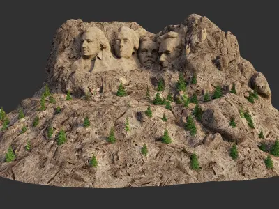 Mount Rushmore 3D model
