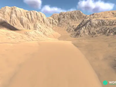 Canyon Cliff 02 3D model