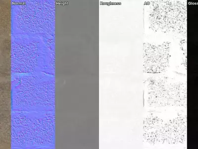 Rough Concrete Block Wall Texture