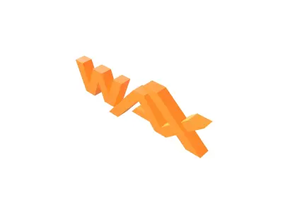 WAX Coin v1 001 Low-poly 3D model