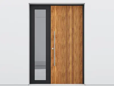 Aluminium door 120 3D model
