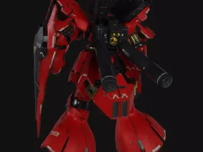 Sazabi MSN-04 Blender version 3D model