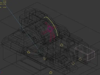 Spaceship - Ground Small Objects 05 3D model