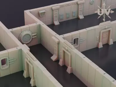 modular vault terrain 3D print model