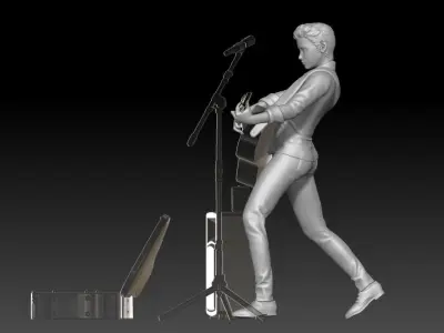 street musician MAN 4 3D print model