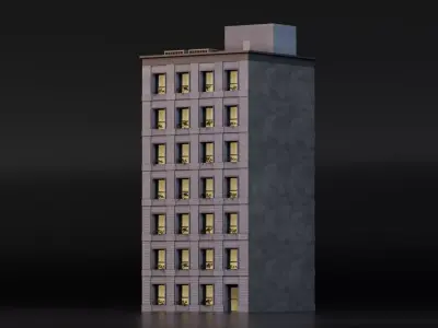 Residential Building 3D model