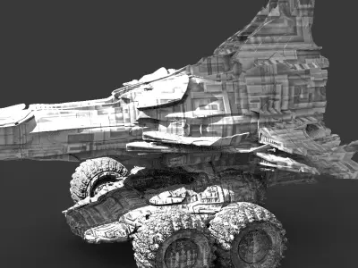 Moon Ship Trecker1  3D model