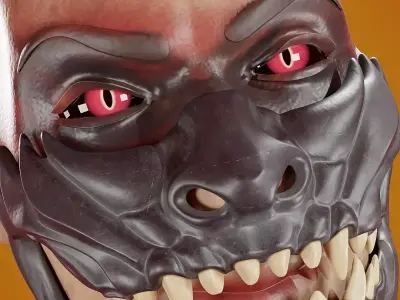 Oni Demon Mask 3D print model
