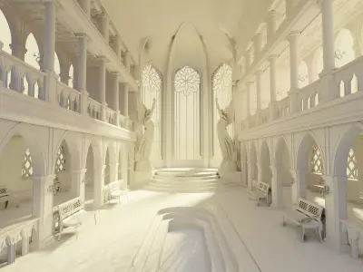 medieval palace  3D model