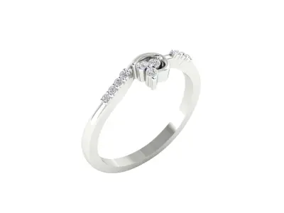 Women Ring Render 3dm STL MTL SLC JCD OBJ FBX Details 3D print model 21